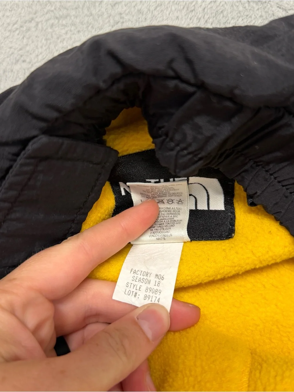 Vintage North Face Denali Fleece Pants Men’s Large Yellow Full Zip Side Jogger